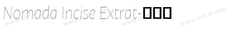 Nomada Incise Extrat字体转换 Nomada Incise Extrat字体转换